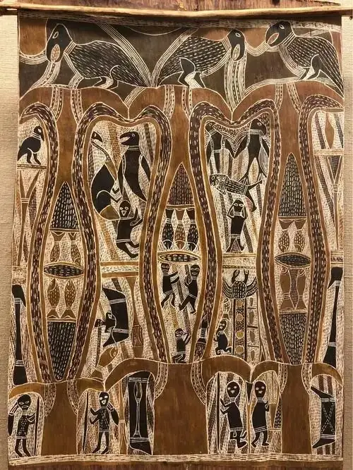 阿纳姆地树皮画风格视觉示例